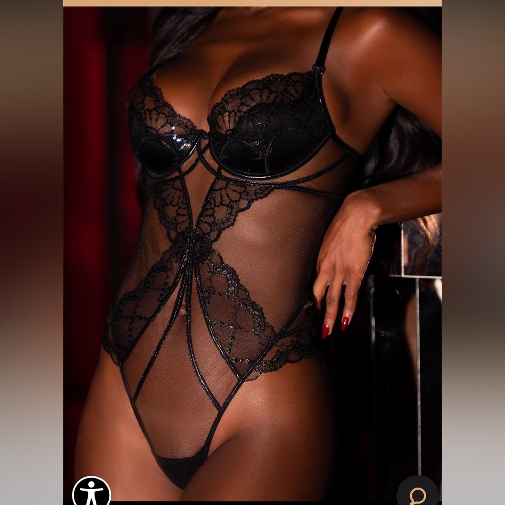 Honey Birdette 💋💋ALLEGRA BLACK BODYSUIT